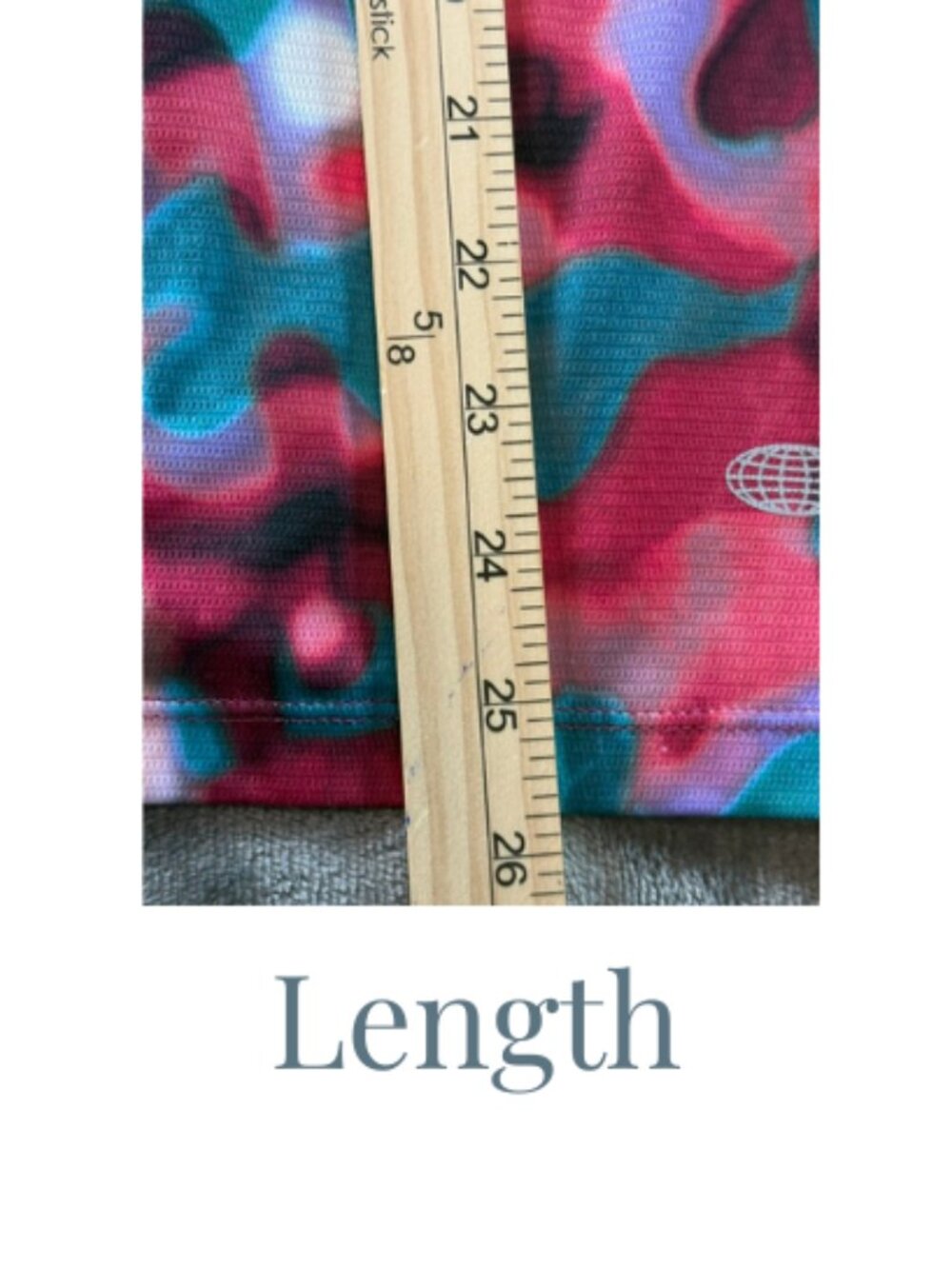 Reel Legends Freeline Top L Multicolor V Neck Active Casual Tee - Picture 4 of 7